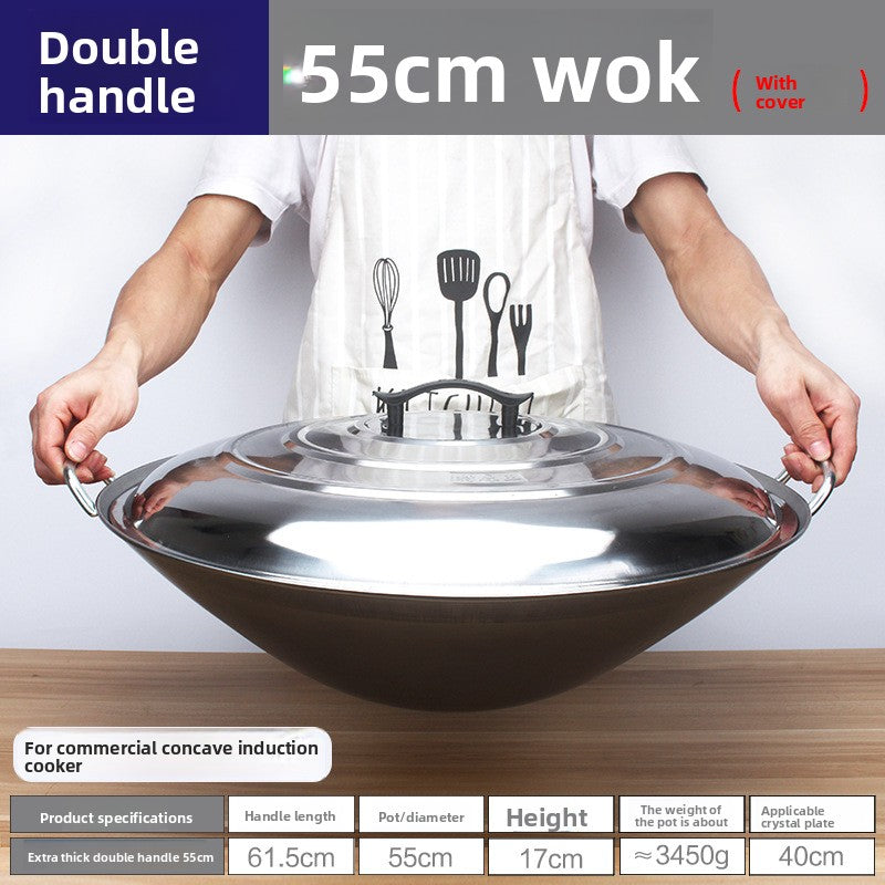 stainless steel wok