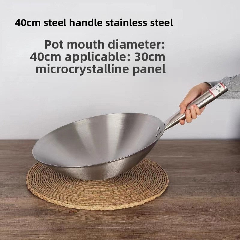 stainless steel wok