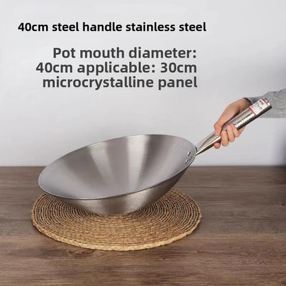 stainless steel wok