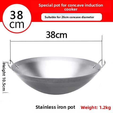stainless steel wok