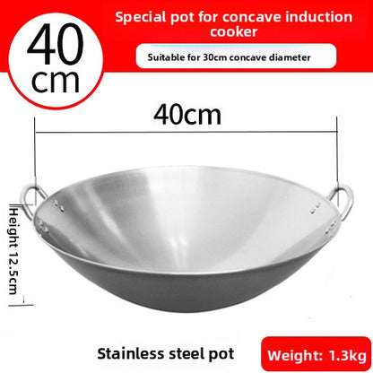 stainless steel wok
