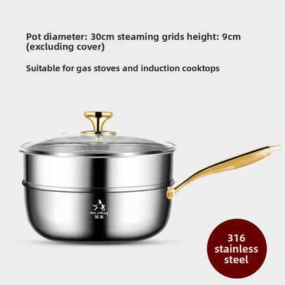 Stainless steel wok