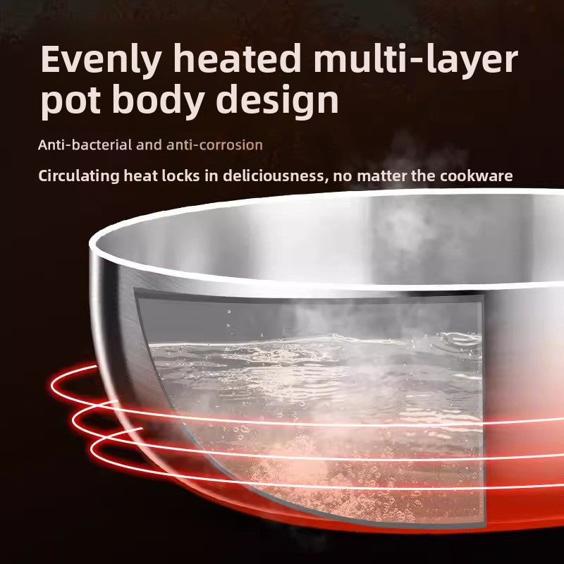 Stainless steel wok
