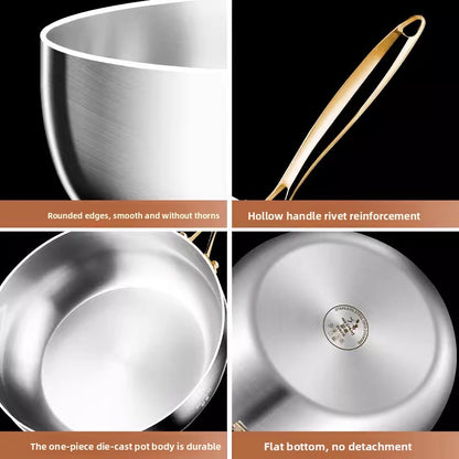 Stainless steel wok
