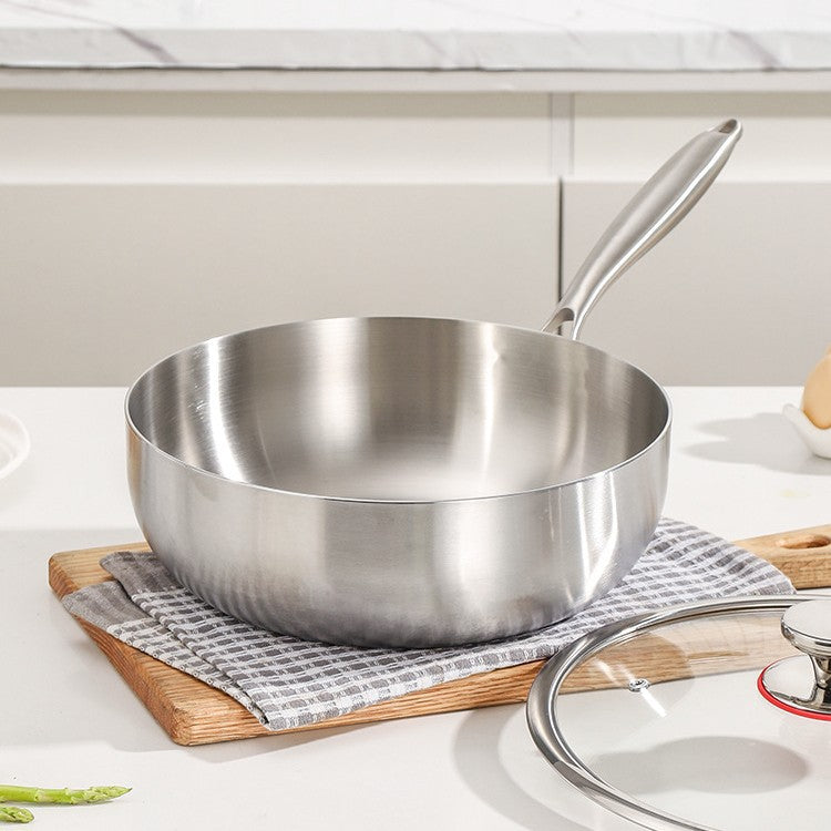 Stainless steel wok