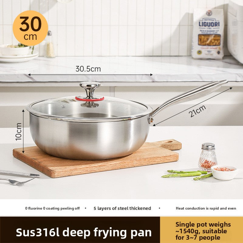 Stainless steel wok