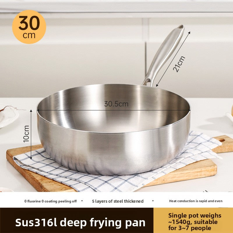 Stainless steel wok
