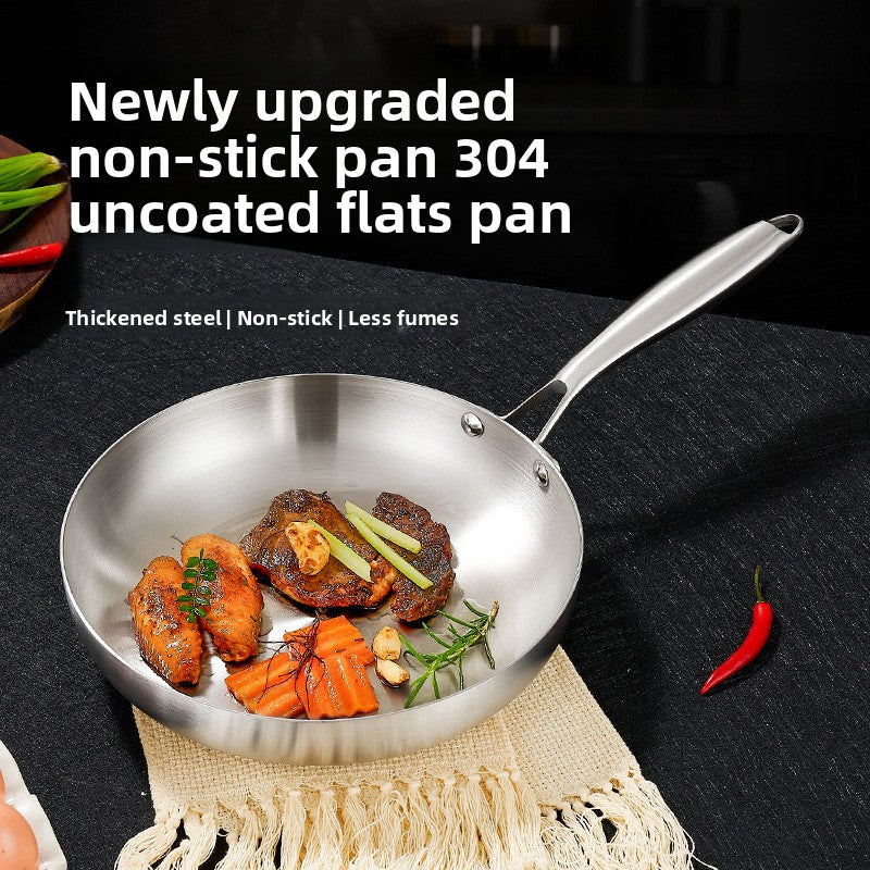 Stainless steel wok