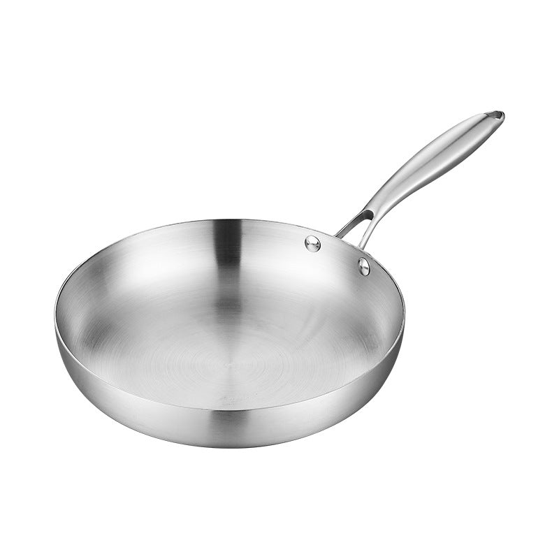 Stainless steel wok