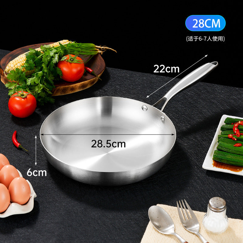 Stainless steel wok