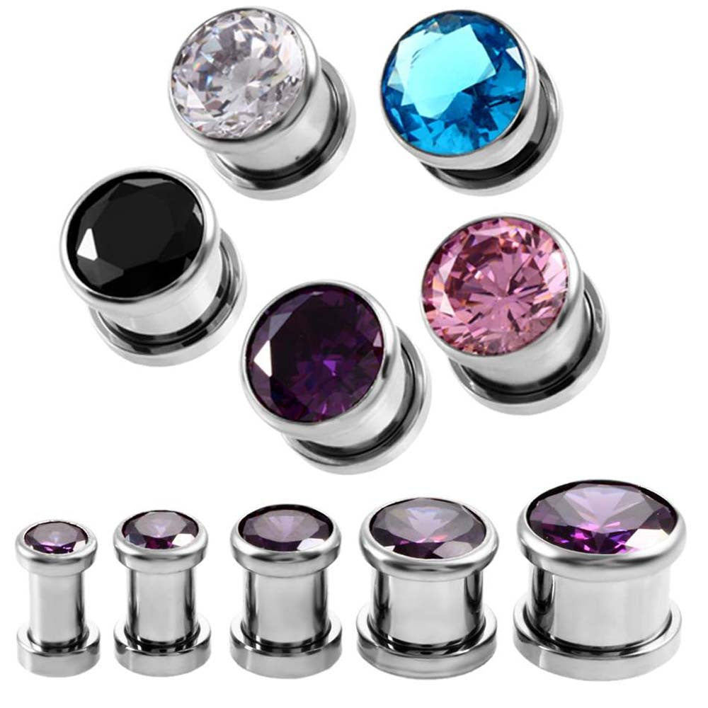 Stainless steel zircon auricle