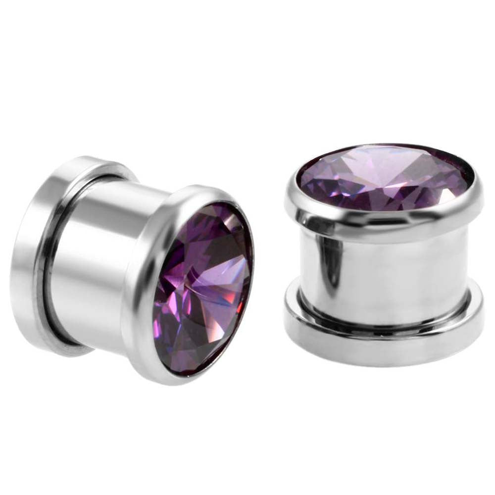 Stainless steel zircon auricle