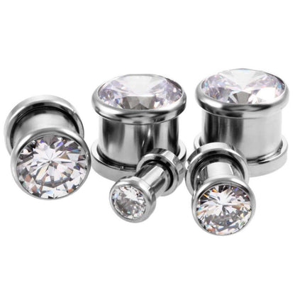 Stainless steel zircon auricle