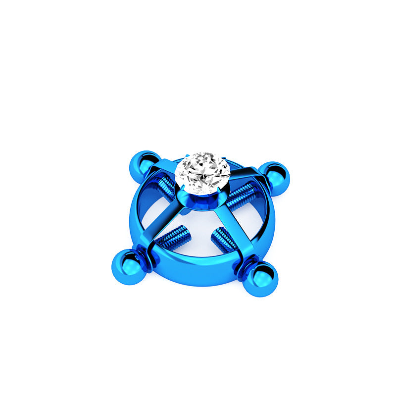 Stainless Steel Zircon Non-Perforated Body Piercing Jewelry