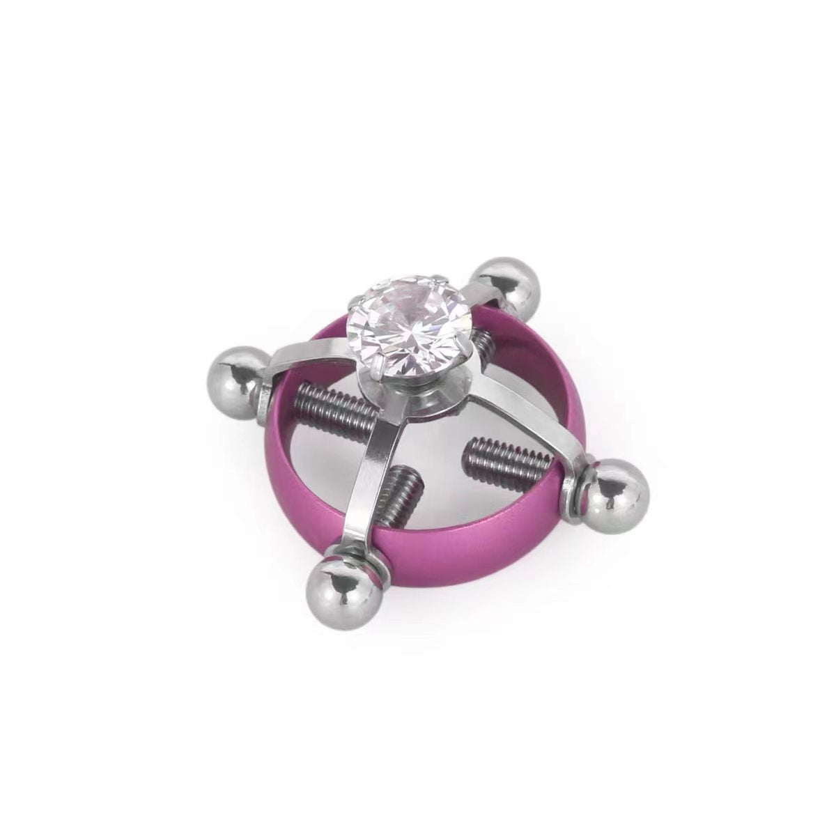 Stainless Steel Zircon Non-Perforated Body Piercing Jewelry