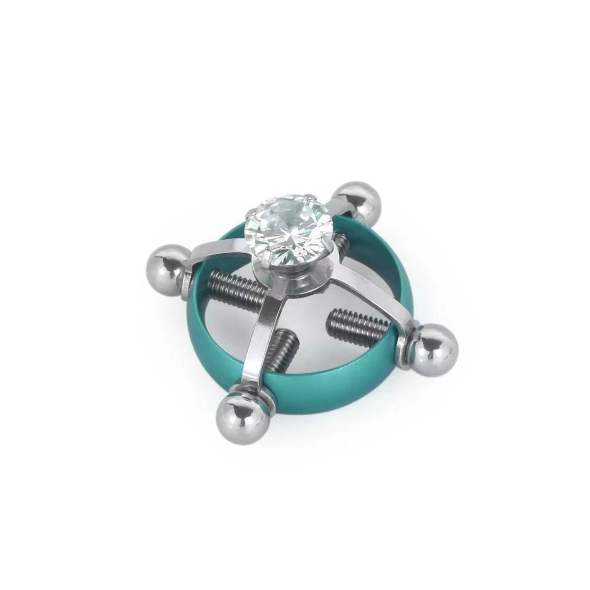 Stainless Steel Zircon Non-Perforated Body Piercing Jewelry