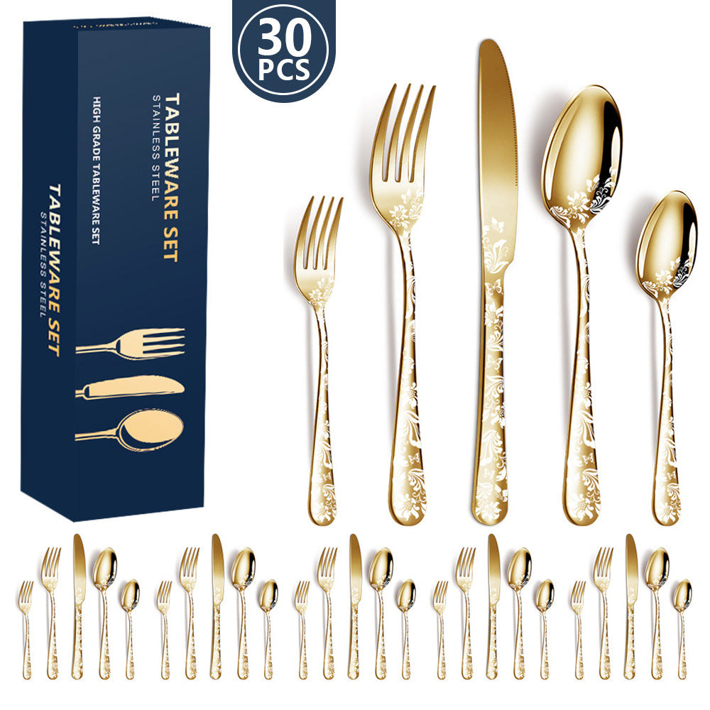 stainless tableware