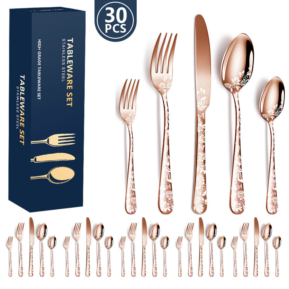 stainless tableware