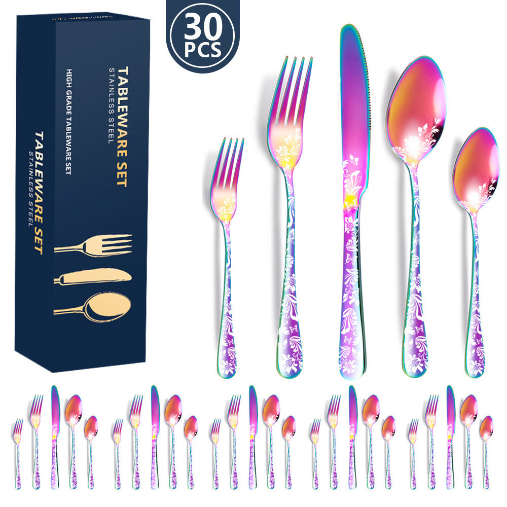 stainless tableware