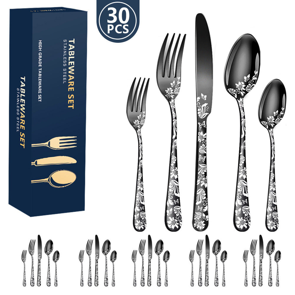 stainless tableware