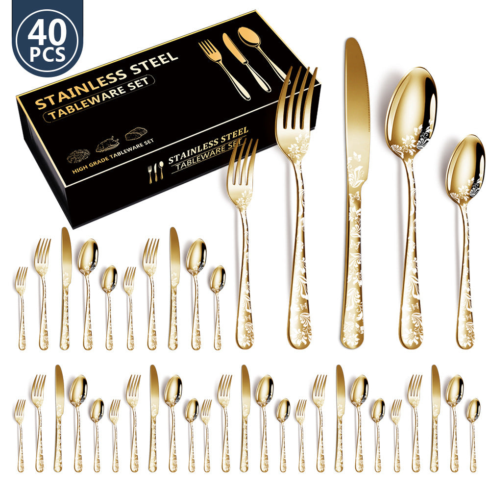 stainless tableware