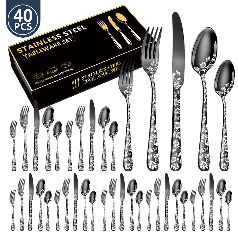 stainless tableware