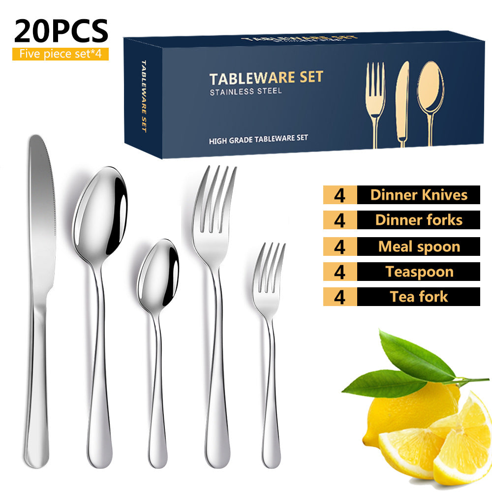 stainless tableware