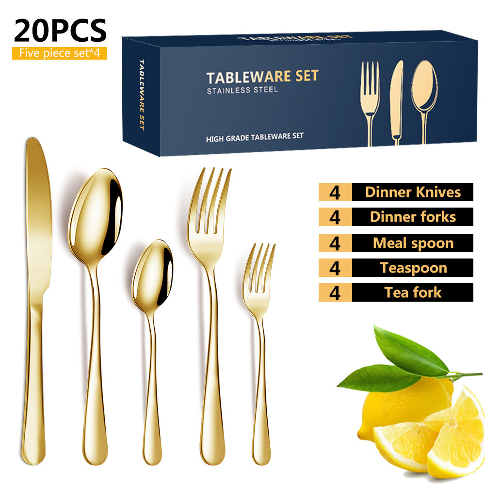 stainless tableware
