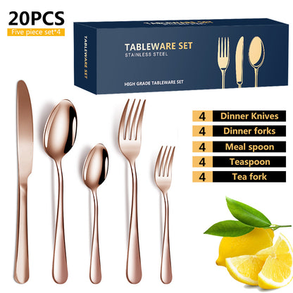 stainless tableware