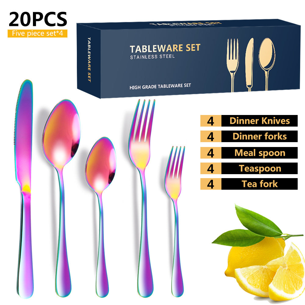 stainless tableware