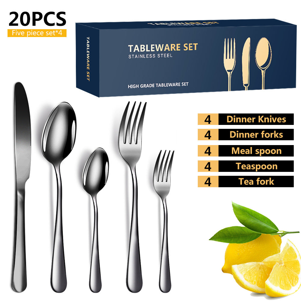 stainless tableware