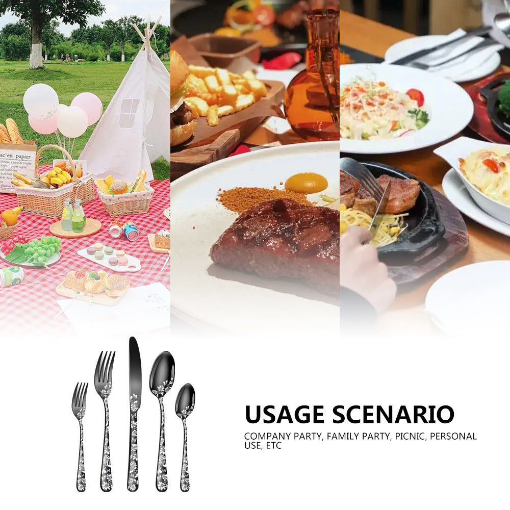 stainless tableware