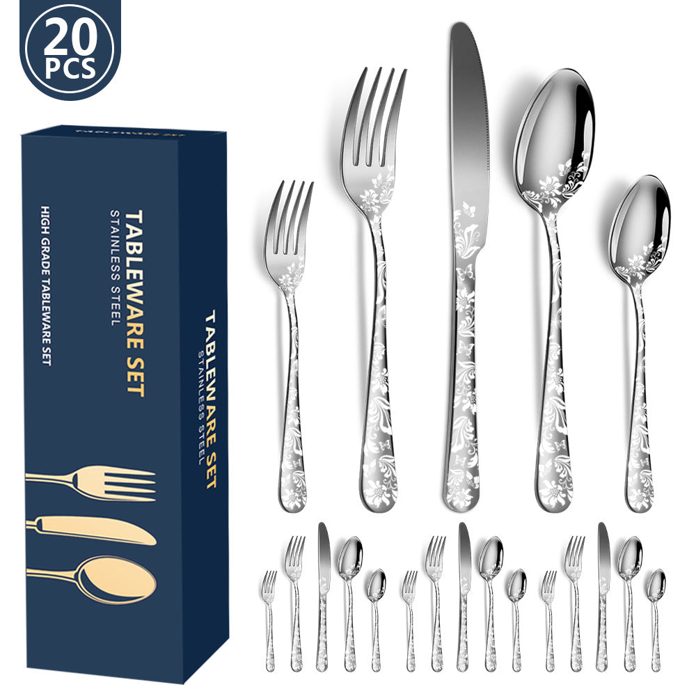 stainless tableware