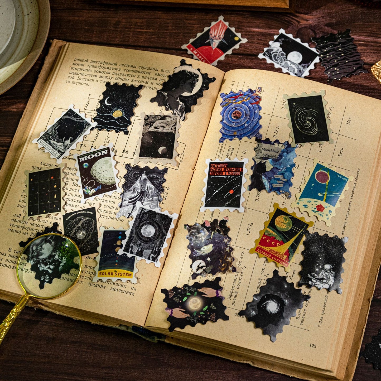 Stamp journal stickers