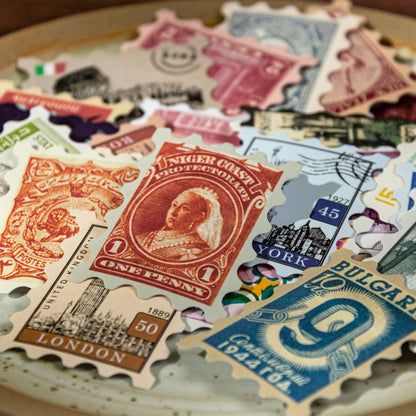 Stamp journal stickers
