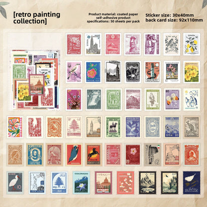 Stamp journal stickers