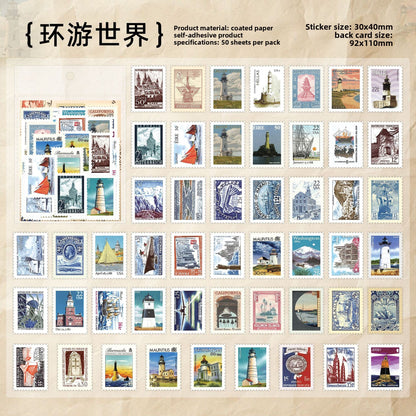 Stamp journal stickers