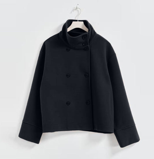 Stand Collar Button Jacket