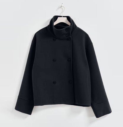 Stand Collar Button Jacket