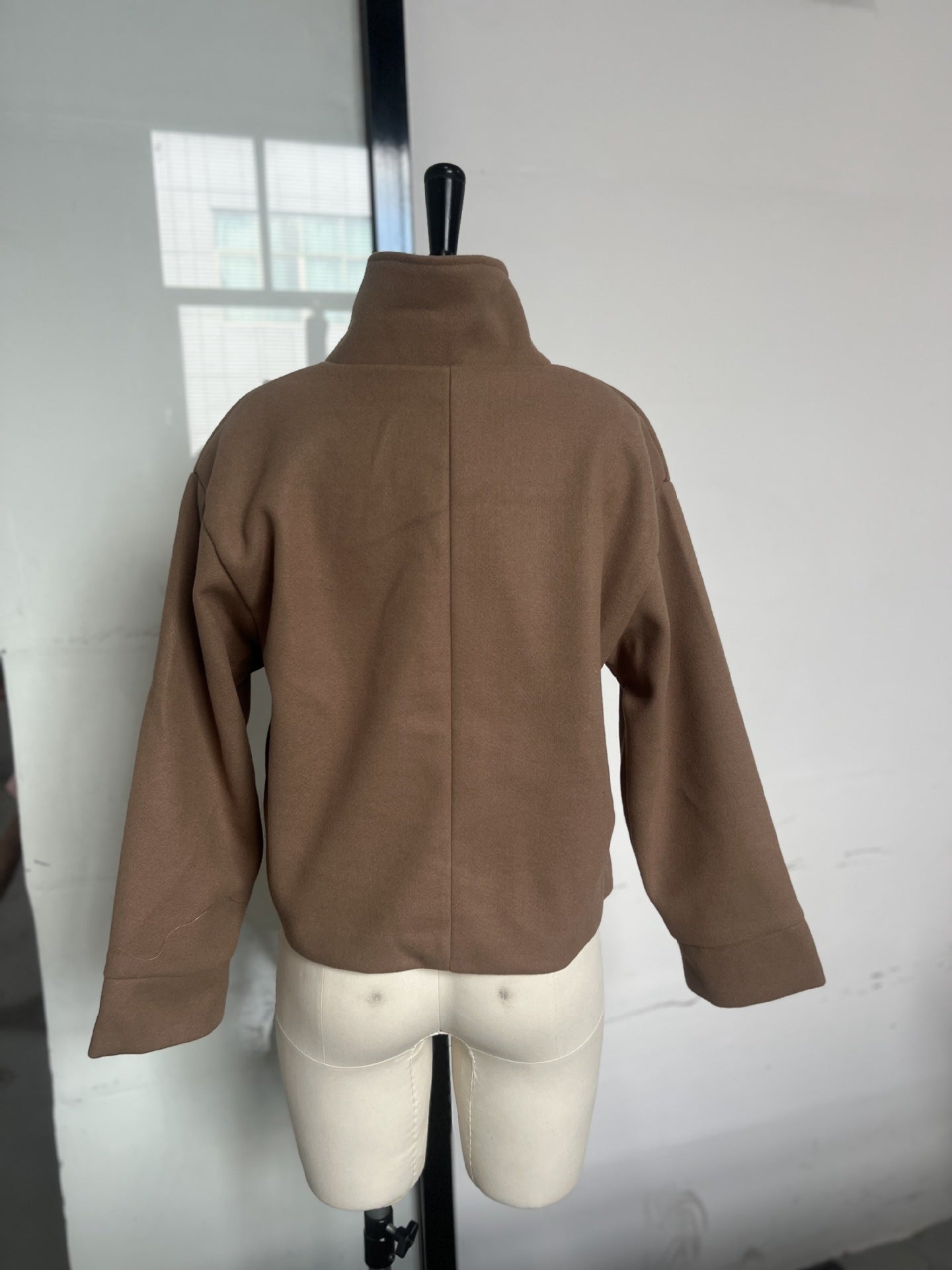 Stand Collar Button Jacket