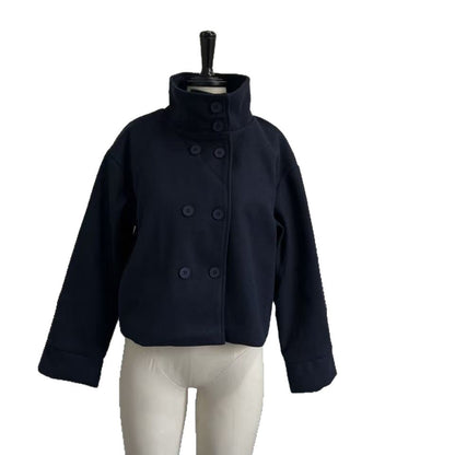 Stand Collar Button Jacket