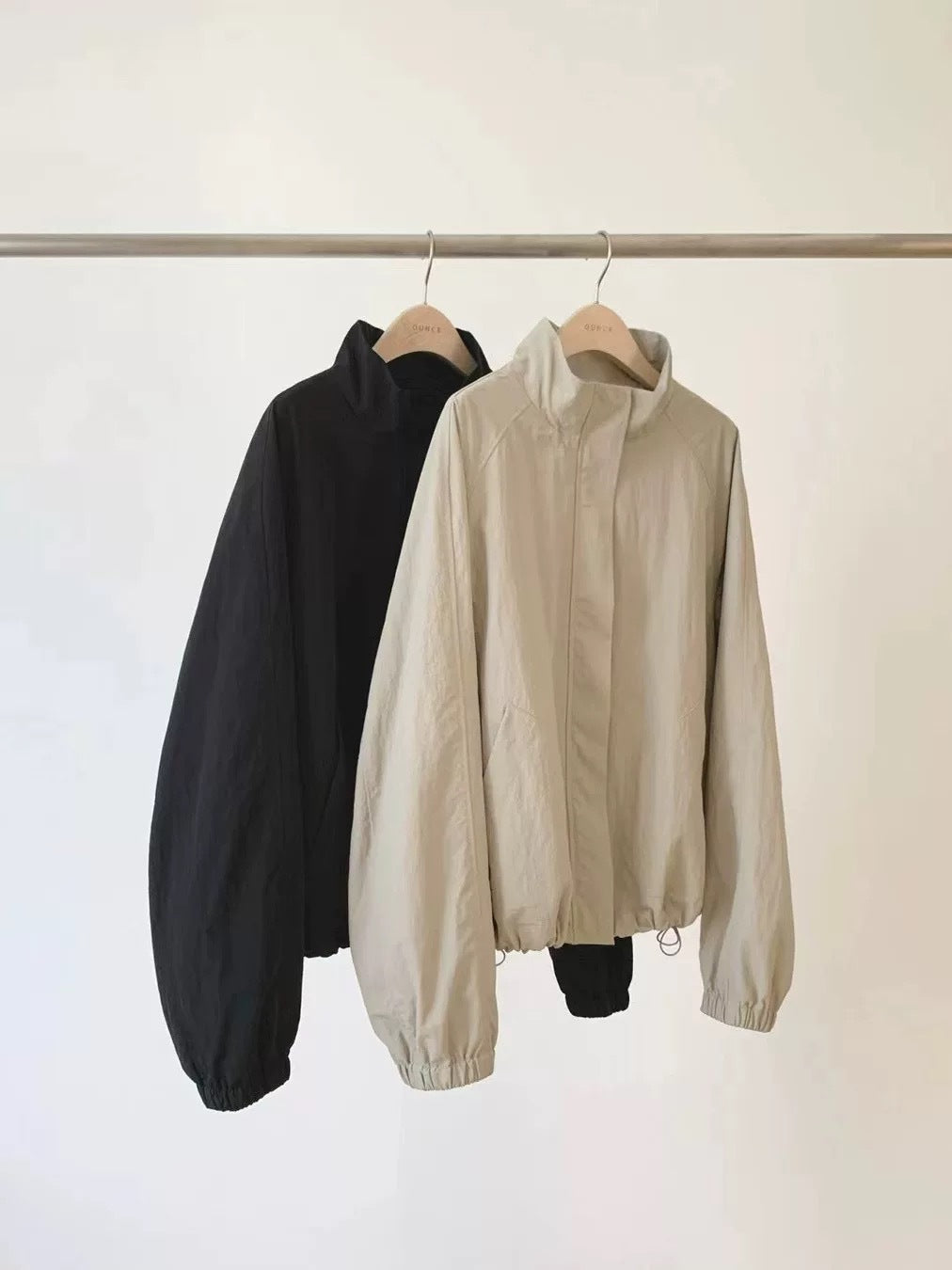 Stand Collar Zipper Windbreaker Jacket