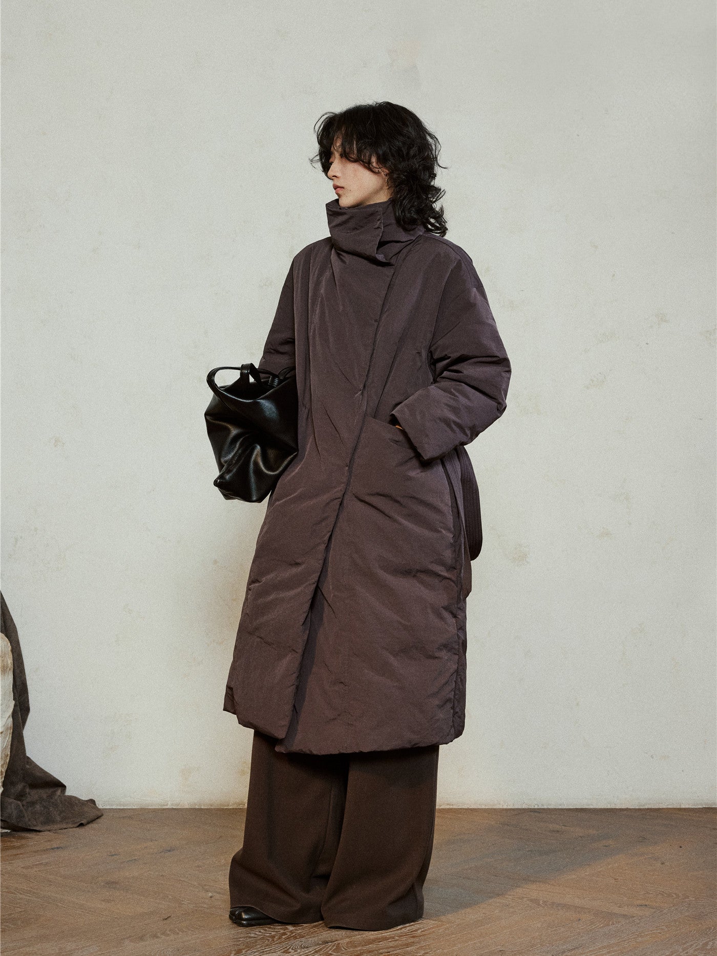 Stand-up collar down jacket
