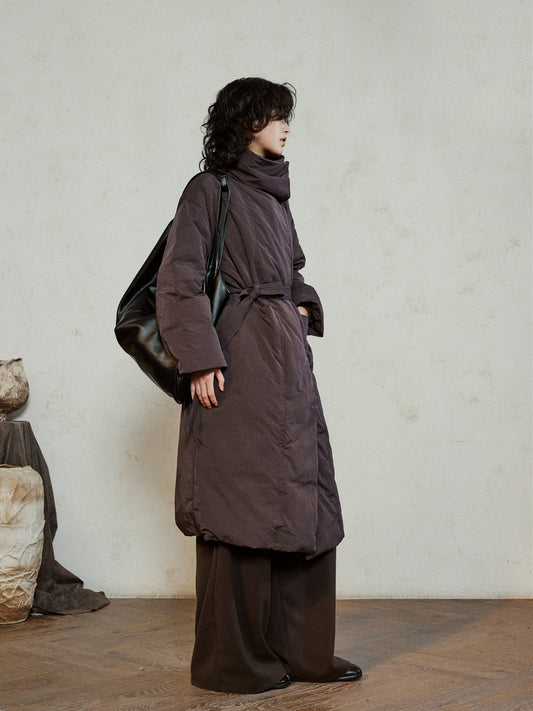 Stand-up collar down jacket