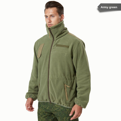 Stand-up collar fleece jacket