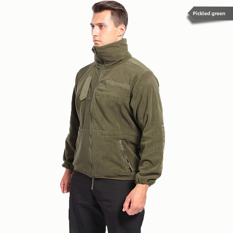 Stand-up collar fleece jacket