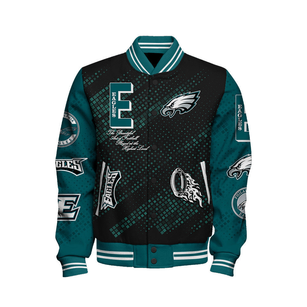 Standing collar baseball jacket