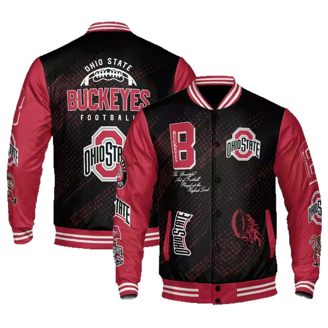 Standing collar baseball jacketothing