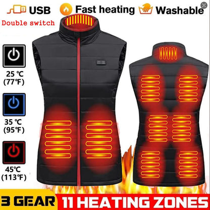 Standing collar heat-insulating vest