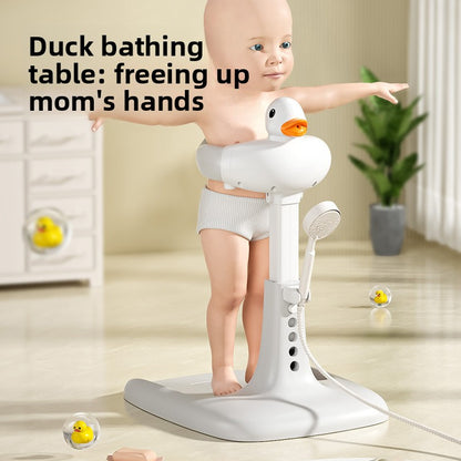Standing shower stand